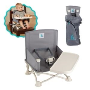 LIKE NEW Hiccapop Omniboost travel booster seat GRAY COLOR ONLY 1 AVAILABLE